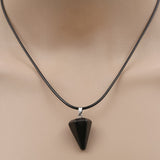 Natural Healing Stone And Crystal Pendant Necklace